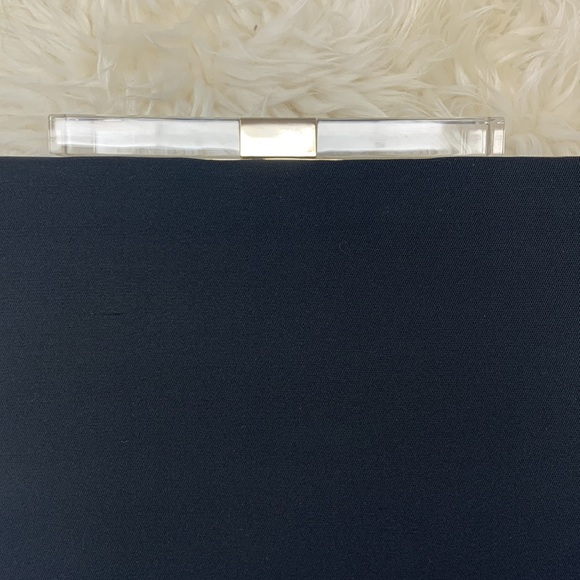 Kate Spade Clutch Acrylic Bow Gold Trim - Picture 10 of 10